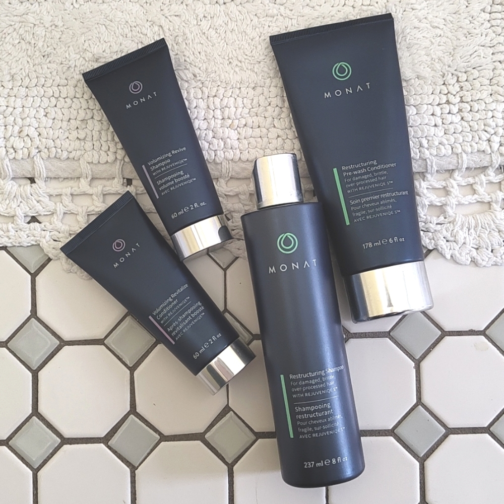 Monat Restructuring Shampoo & Prewash Conditioner with Volume Revive Minis
